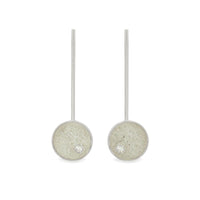 Sterling Silver with White Concrete