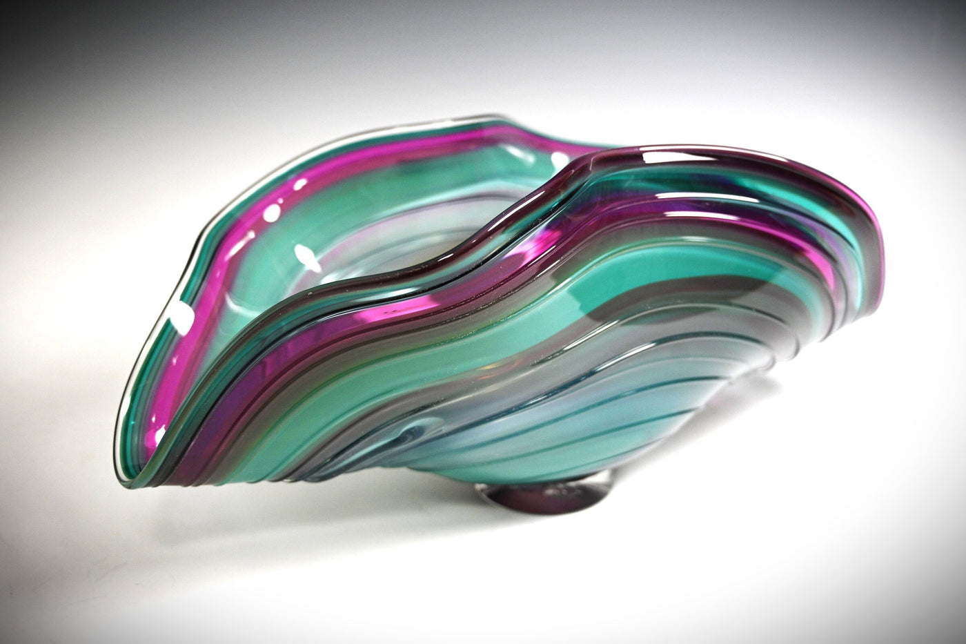Blue/Pink Folded Bowl