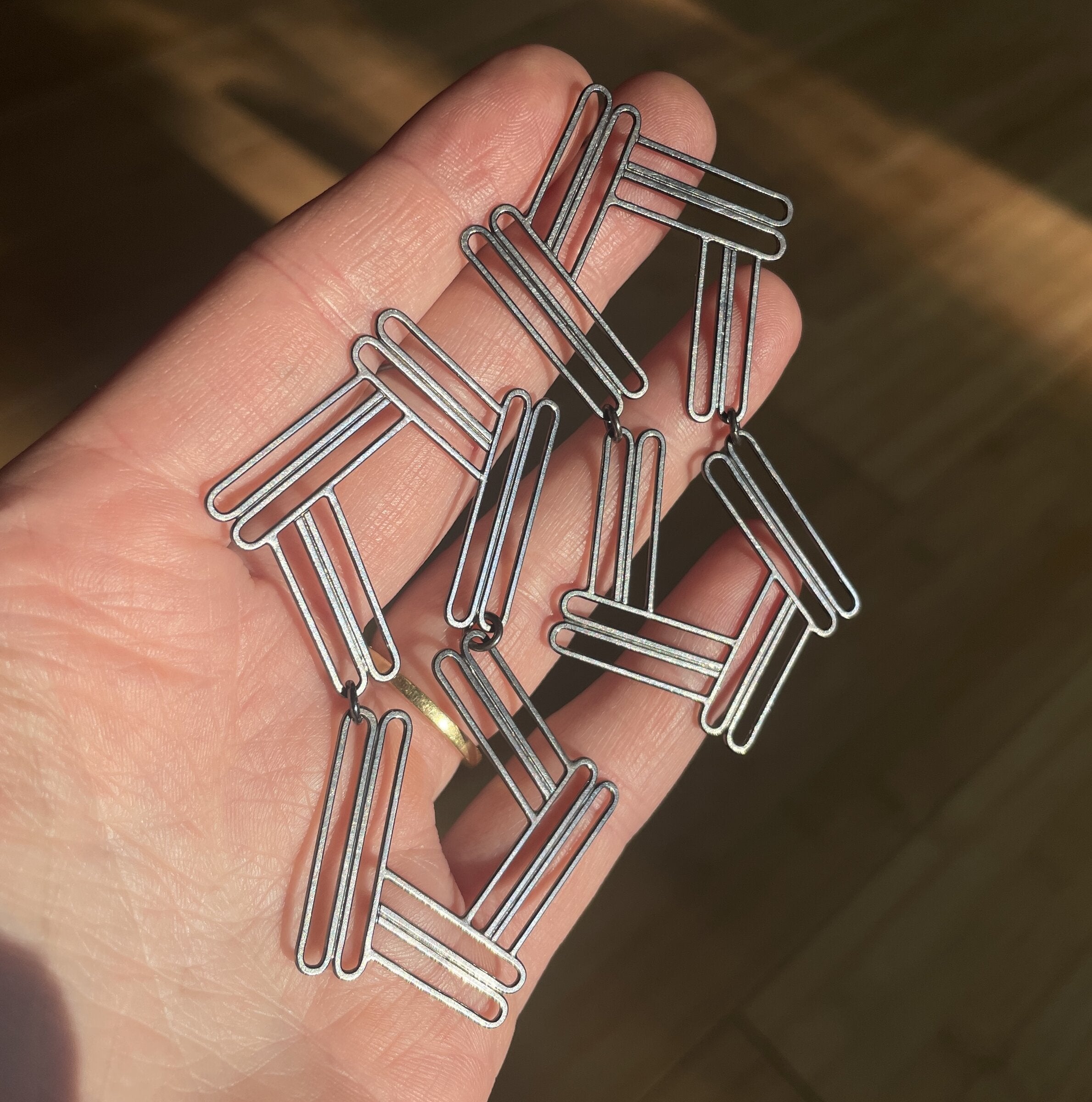 Angled Column Earrings