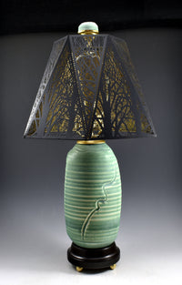 Celadon Green Porcelain Table Lamp