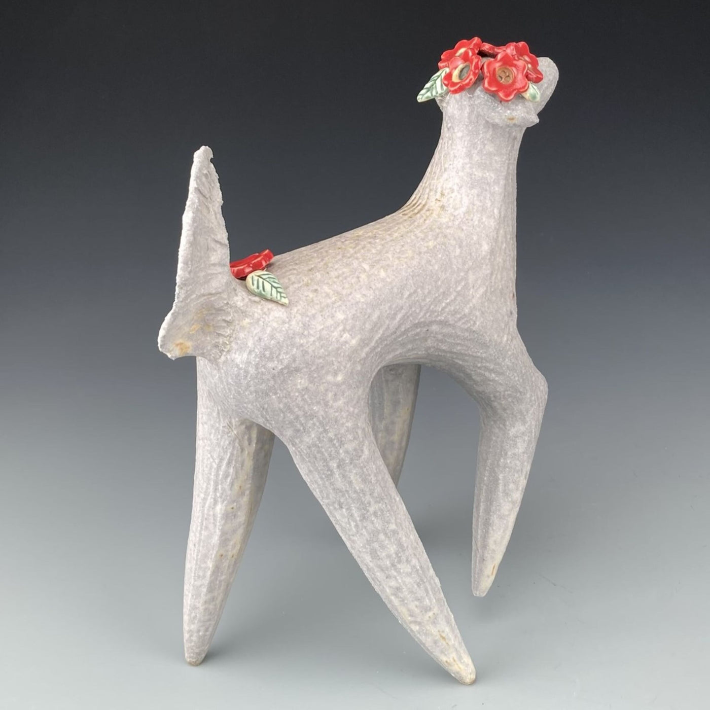 Woodfired Dog with Flowers
