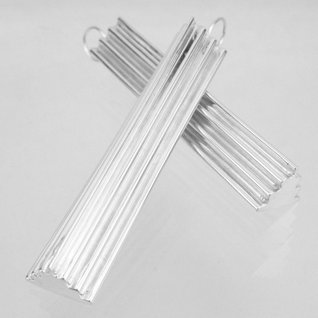 Rippled Triangle Earrings