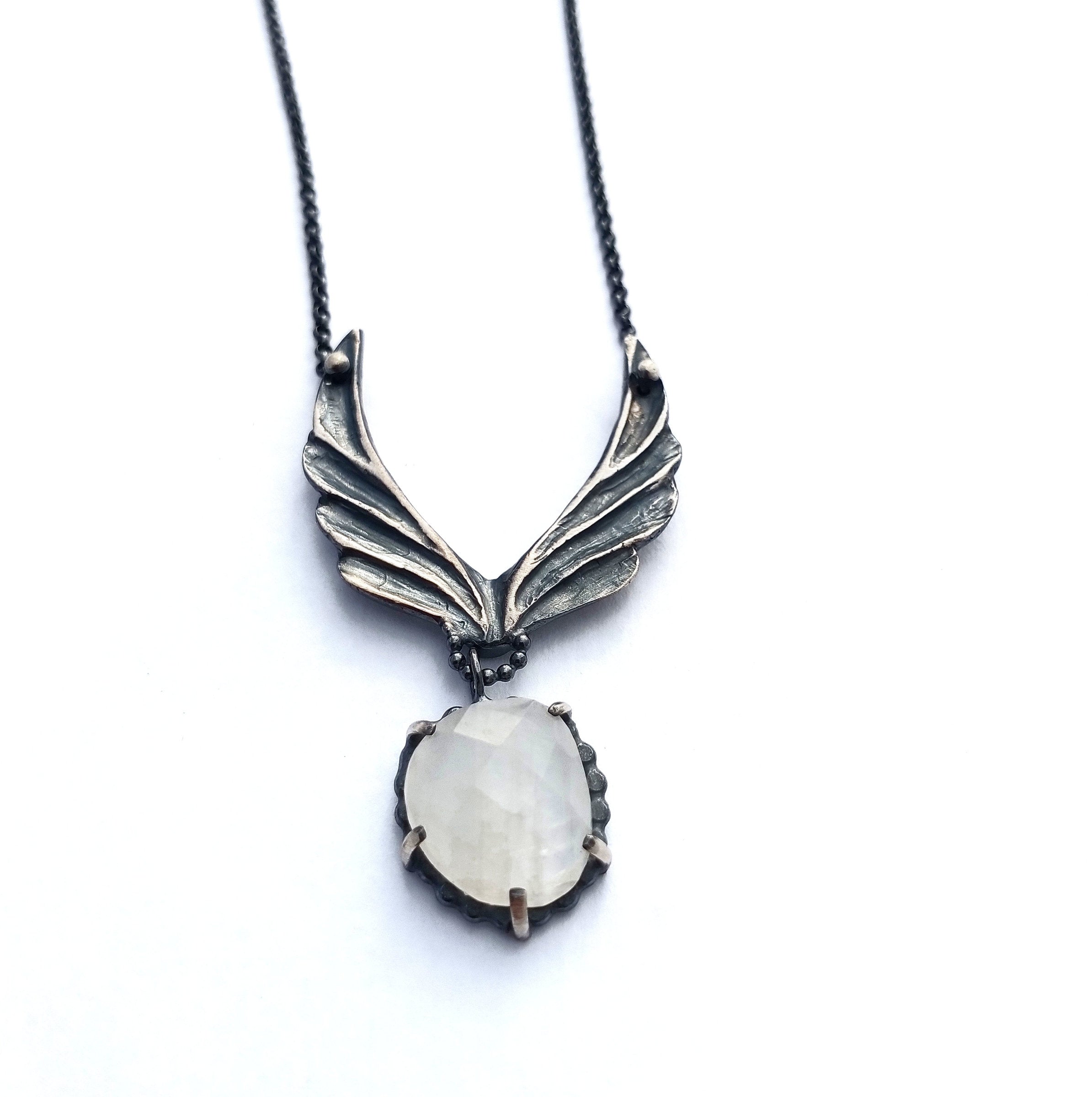 Sterling Silver Hope Wing Necklace