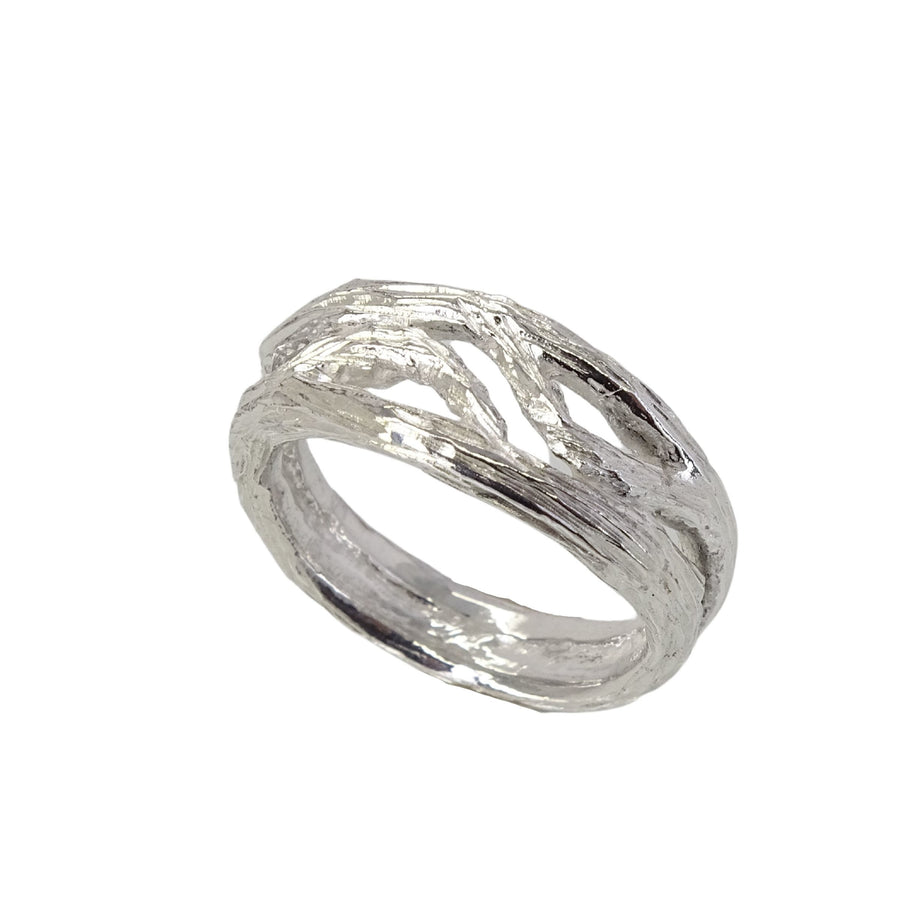 Sterling Silver Twig Ring