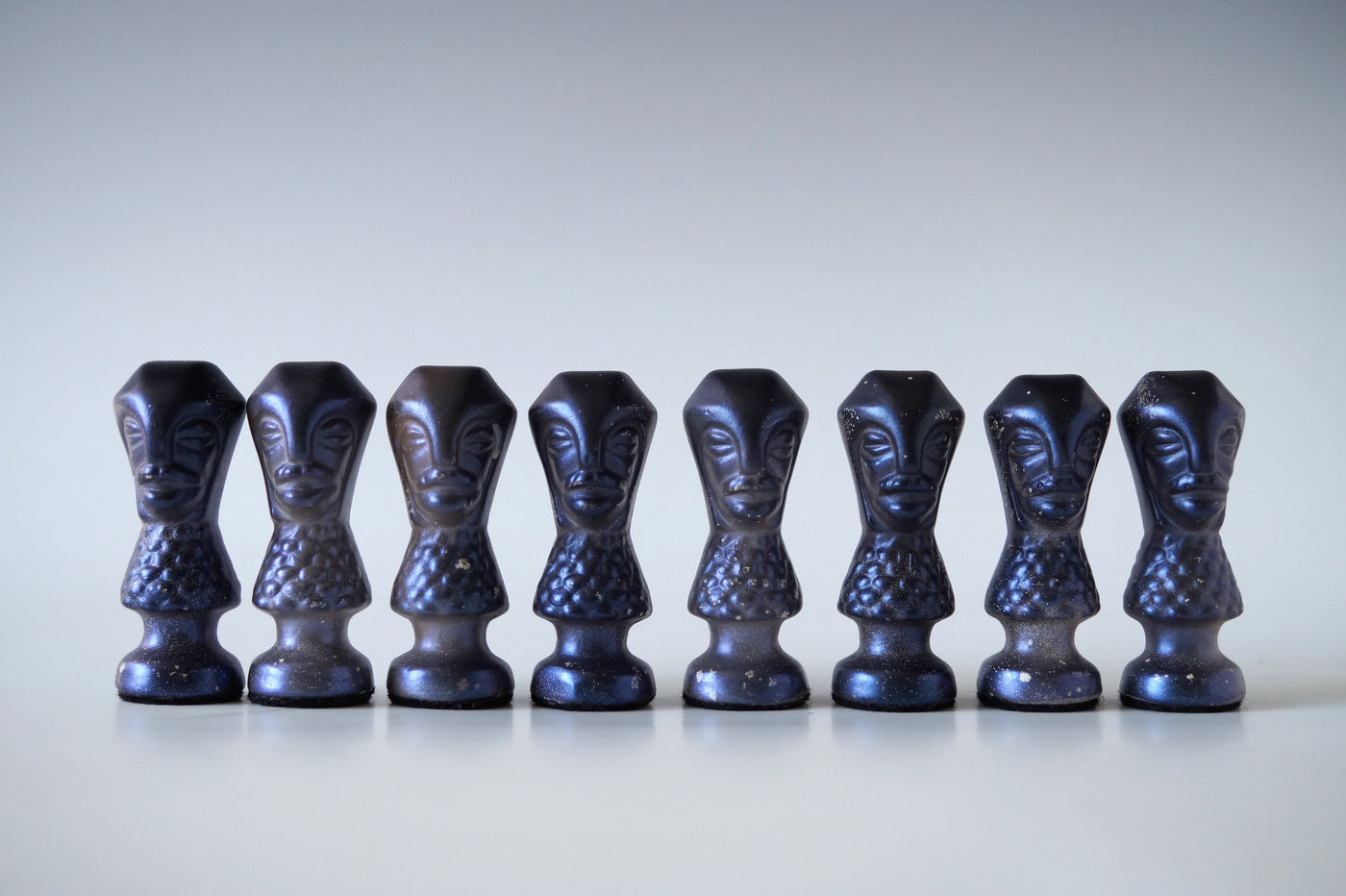Handmade Raku Chess Set IV