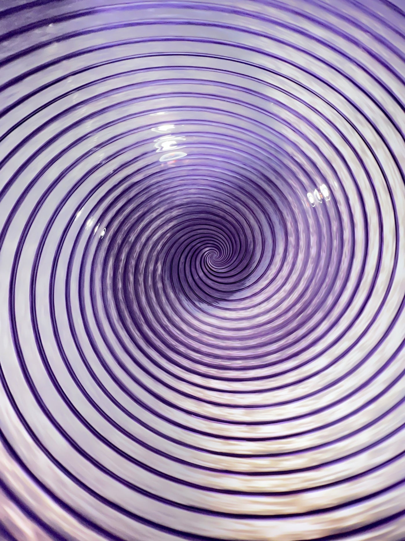 Purple Spiral Bowl