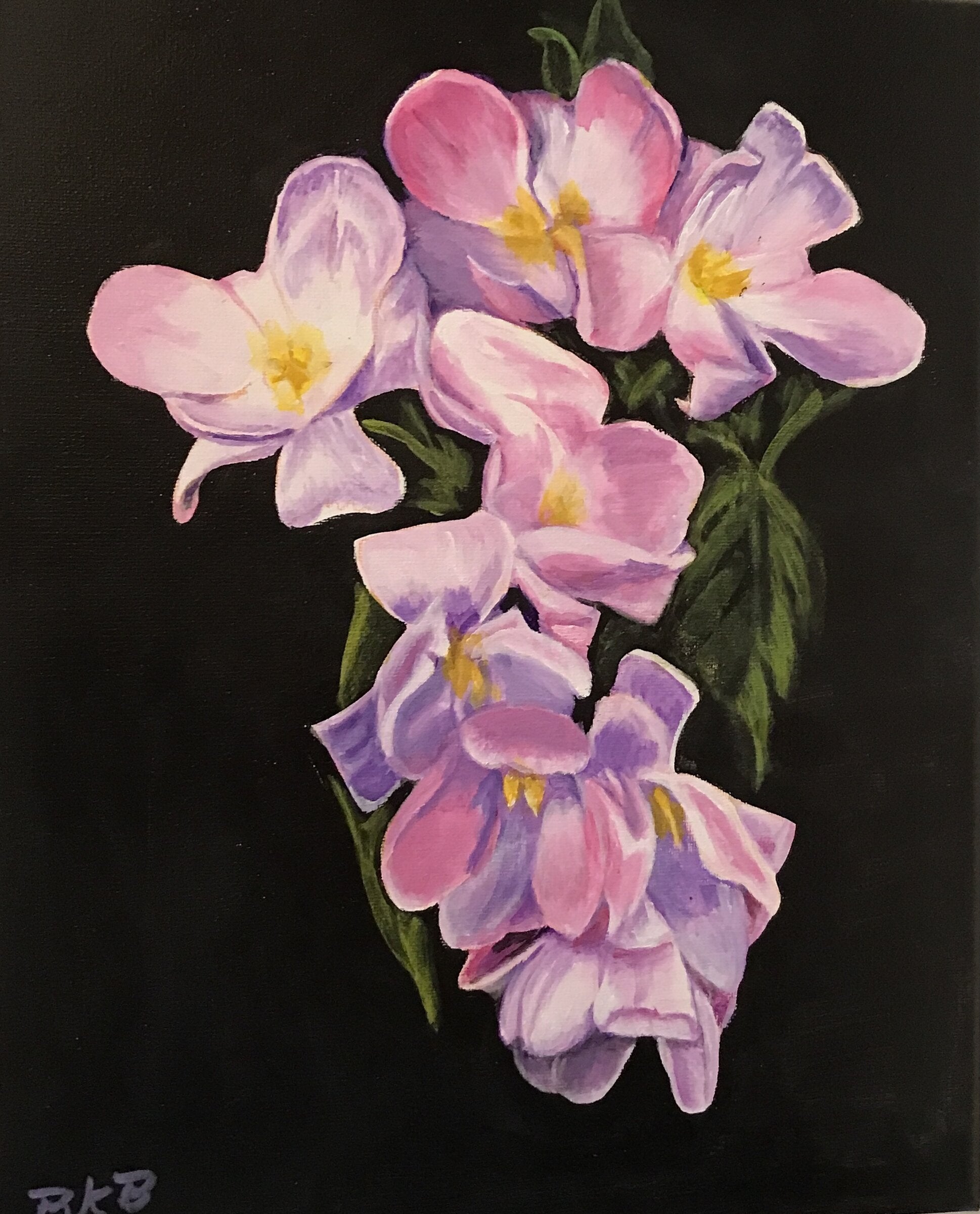 Pink Floral Spray