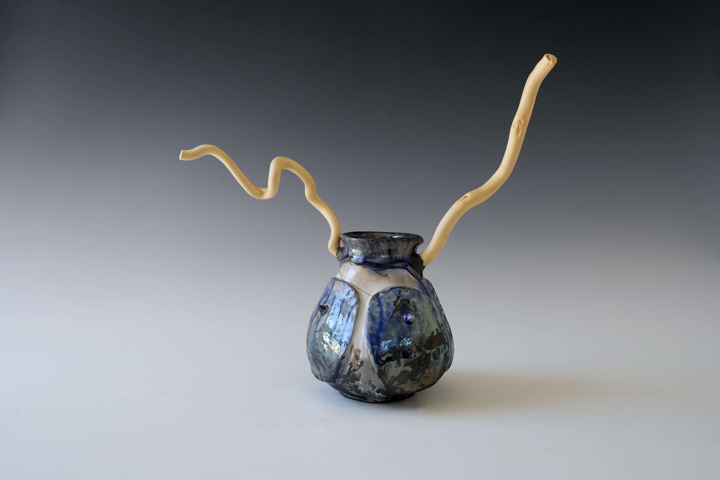 Burnt Shell Magic Forest Porcelain Vessel