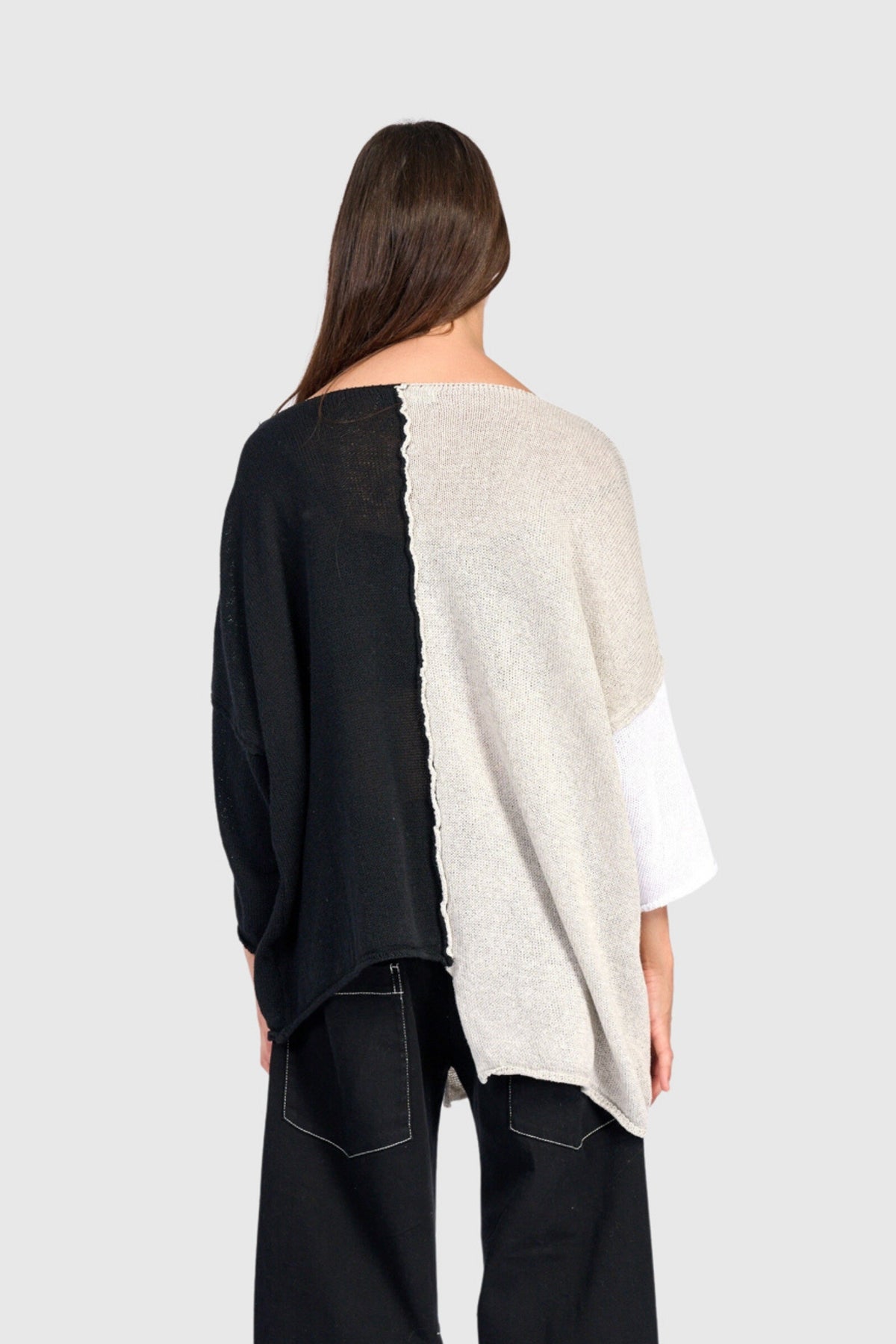 Loose Colorblock Sweater