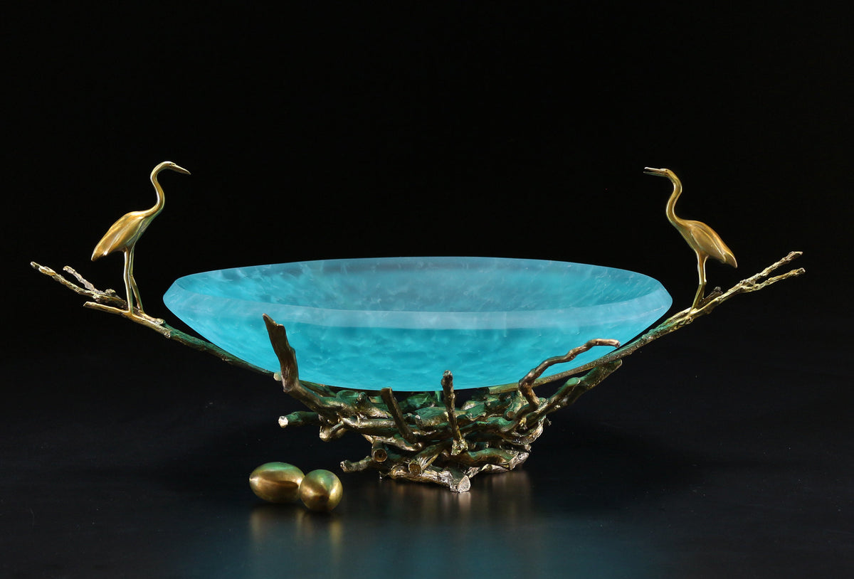 Aqua Sandhill Nest Bowl