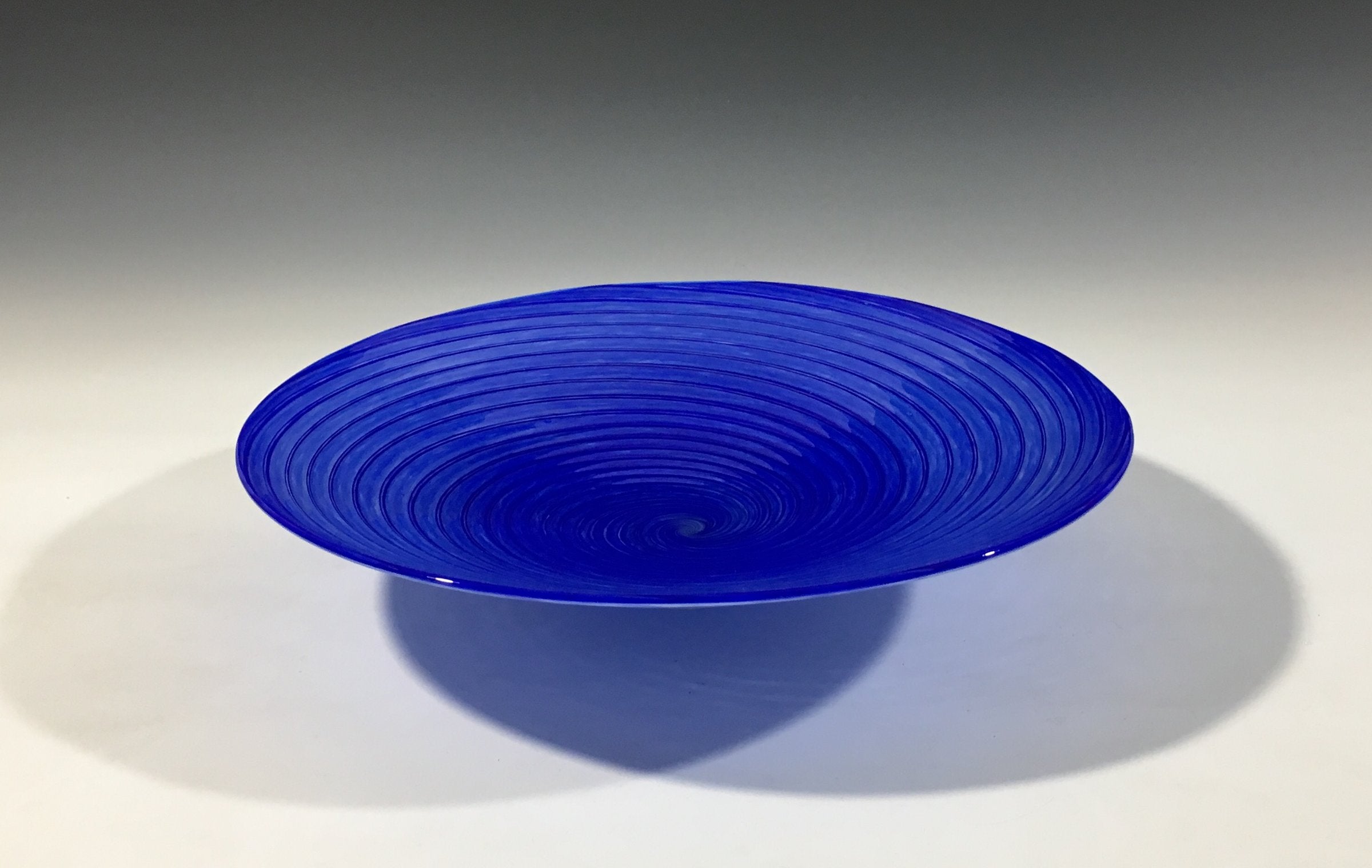 Cobalt Blue Vortex Bowl