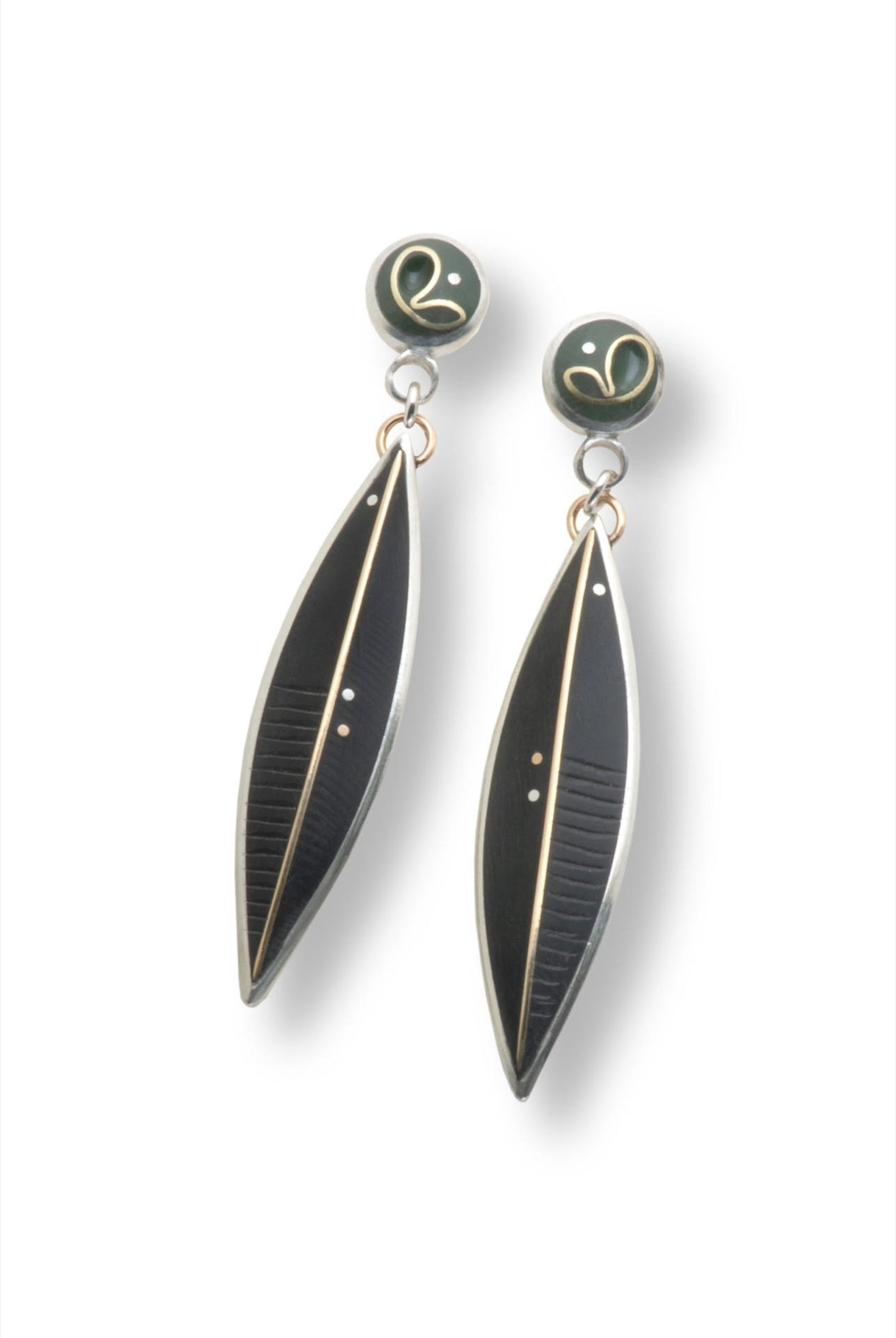 Flower Dot Leaf Earring
