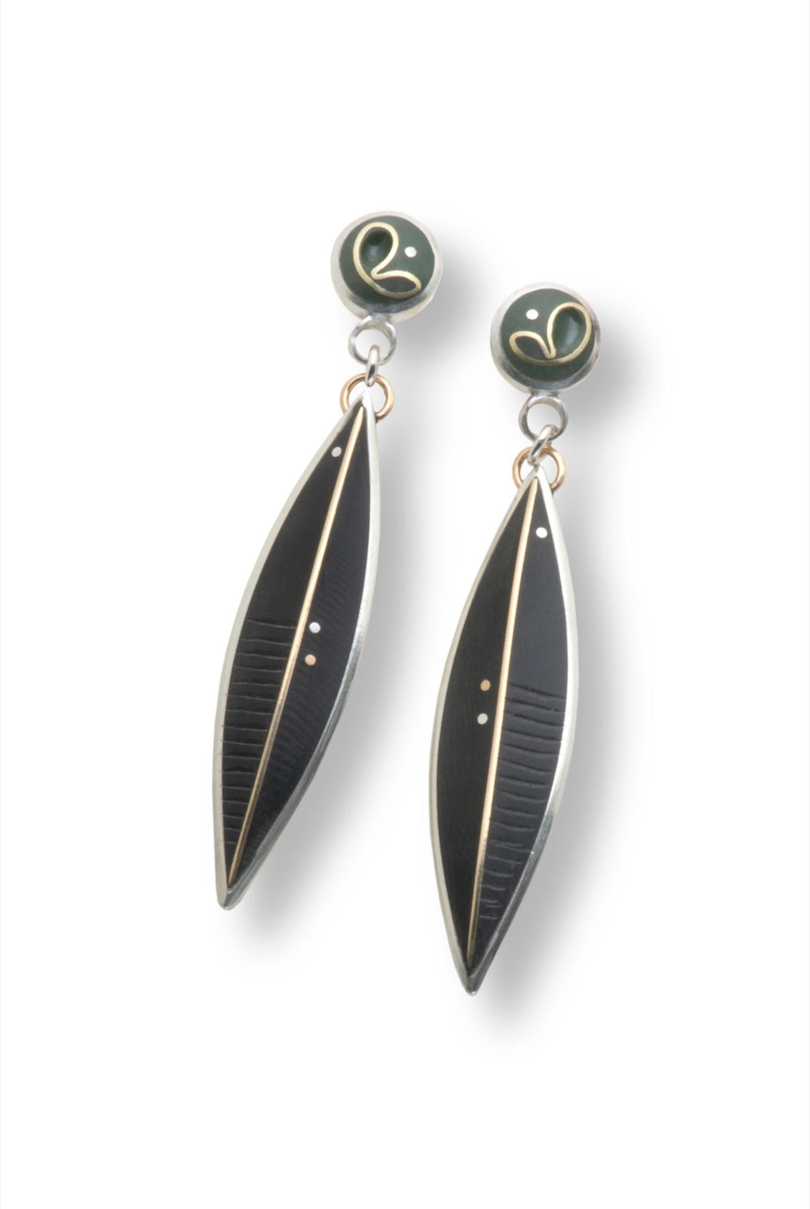 Flower Dot Leaf Earring