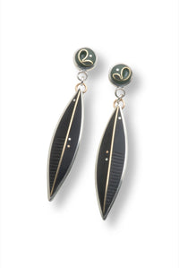 Flower Dot Leaf Earring