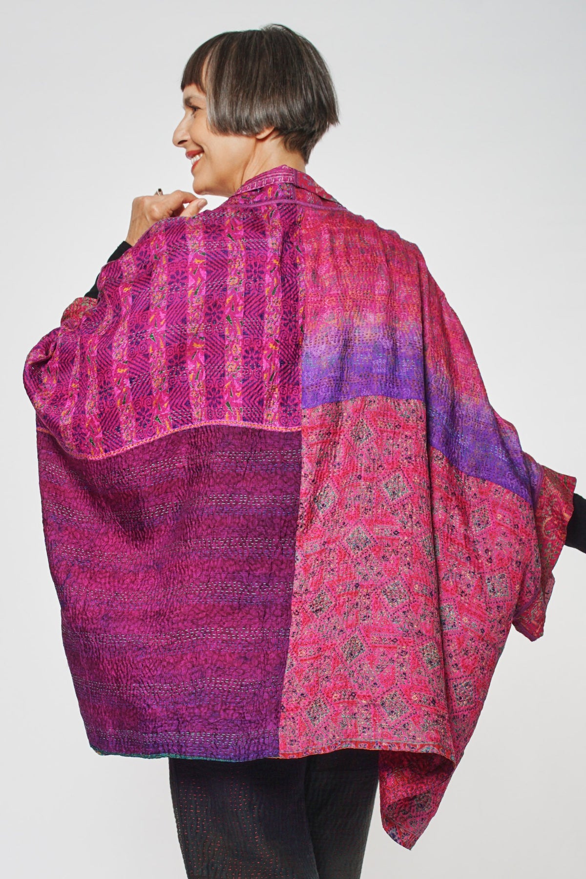 Double Collar Poncho #8