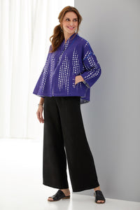 side 1, shown with the linen palazzo pant by fenini and the frida slide by la bottega di lisa