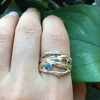 Sapphire Oak Grove Ring