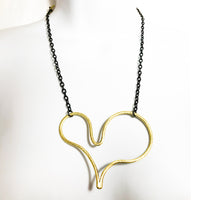 Yellow brass, 18"L