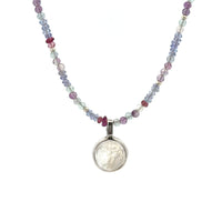 Tanzanite, Fluorite & Moonstone Necklace