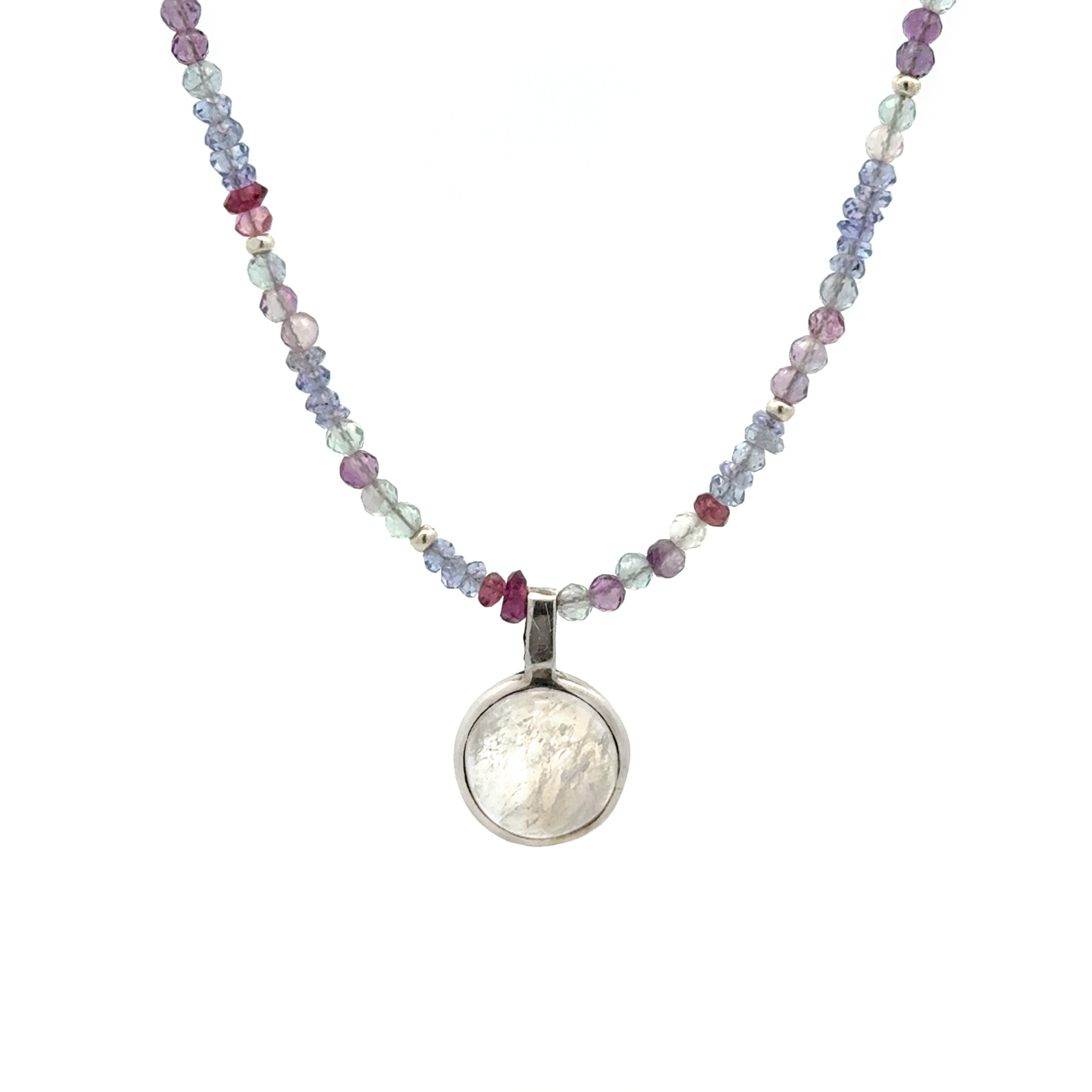 Tanzanite, Fluorite & Moonstone Necklace