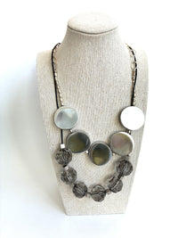 Silver Duo Necklace Set