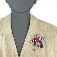 Women and Hats Pin No. 10