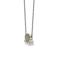 Sterling Silver with Gray Concrete