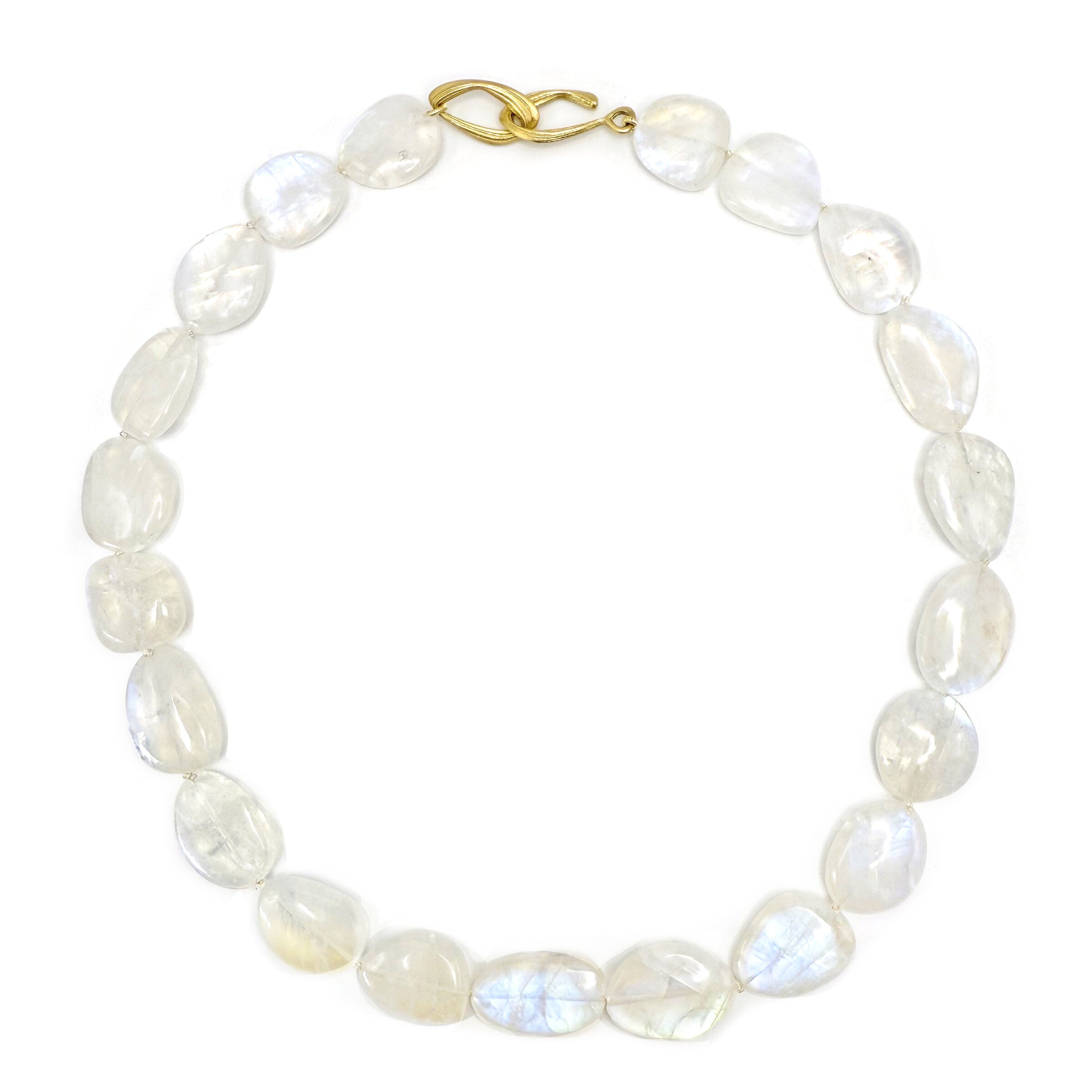Rainbow Moonstone Candy Necklace