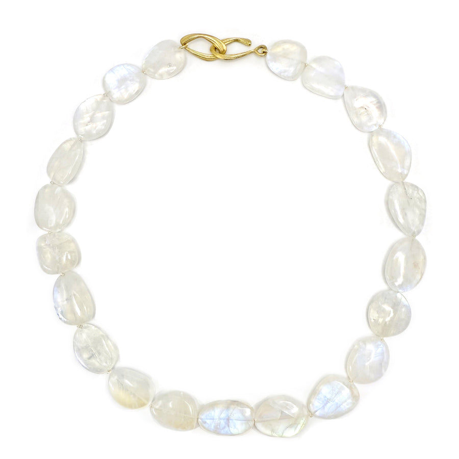 Rainbow Moonstone Candy Necklace