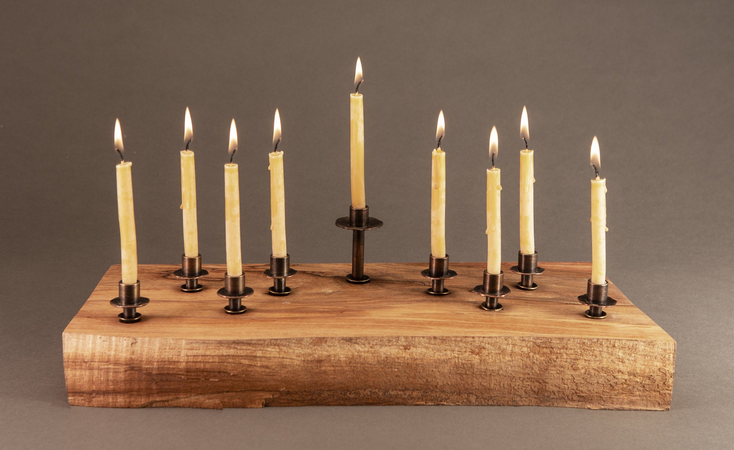Spalted Maple Menorah