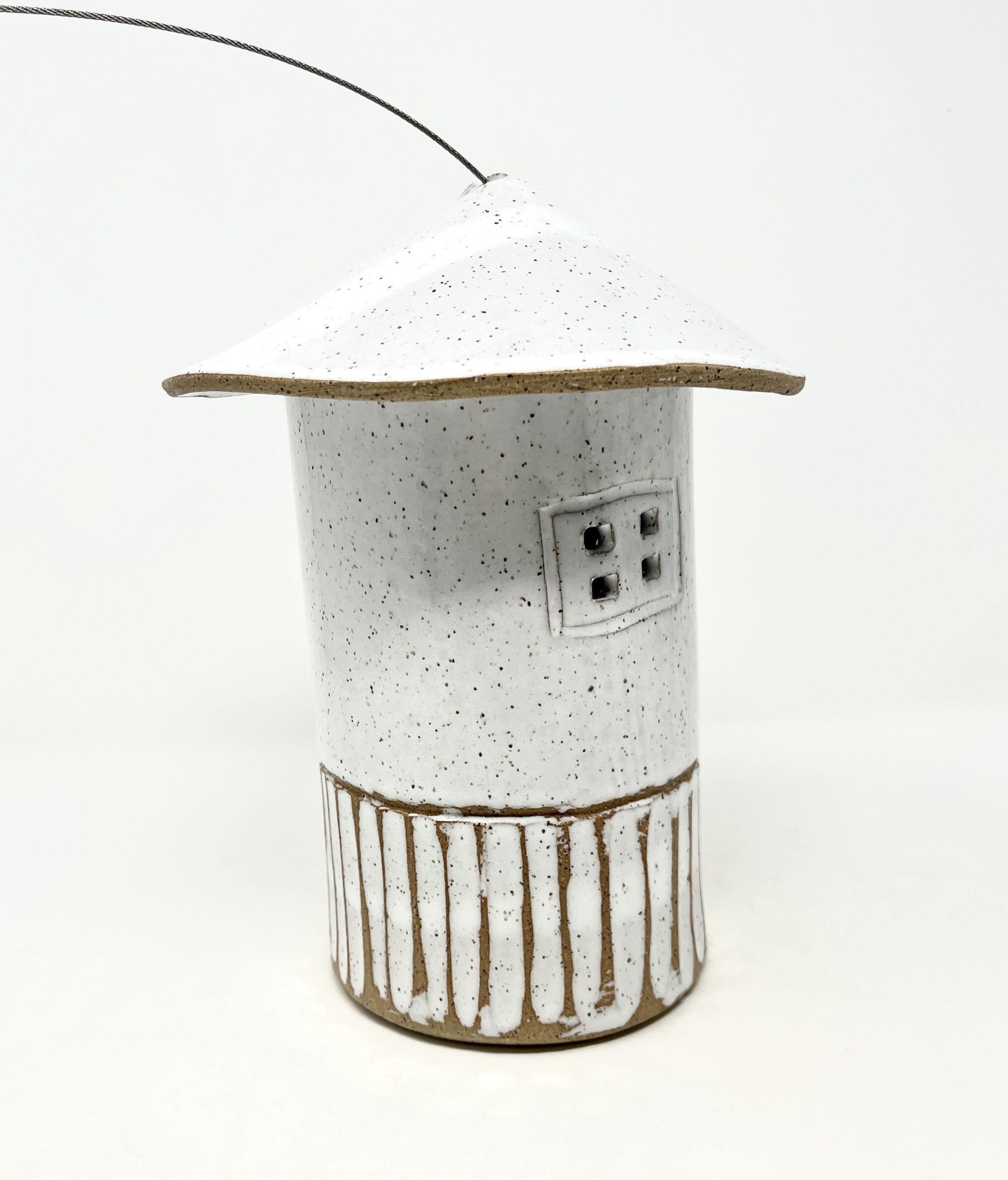 Rustic White Bird House