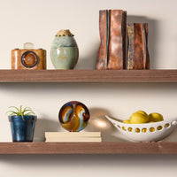 Glass Flower Pot, Earth Tones