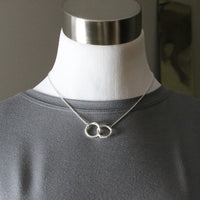 Double Twig Circle Necklace