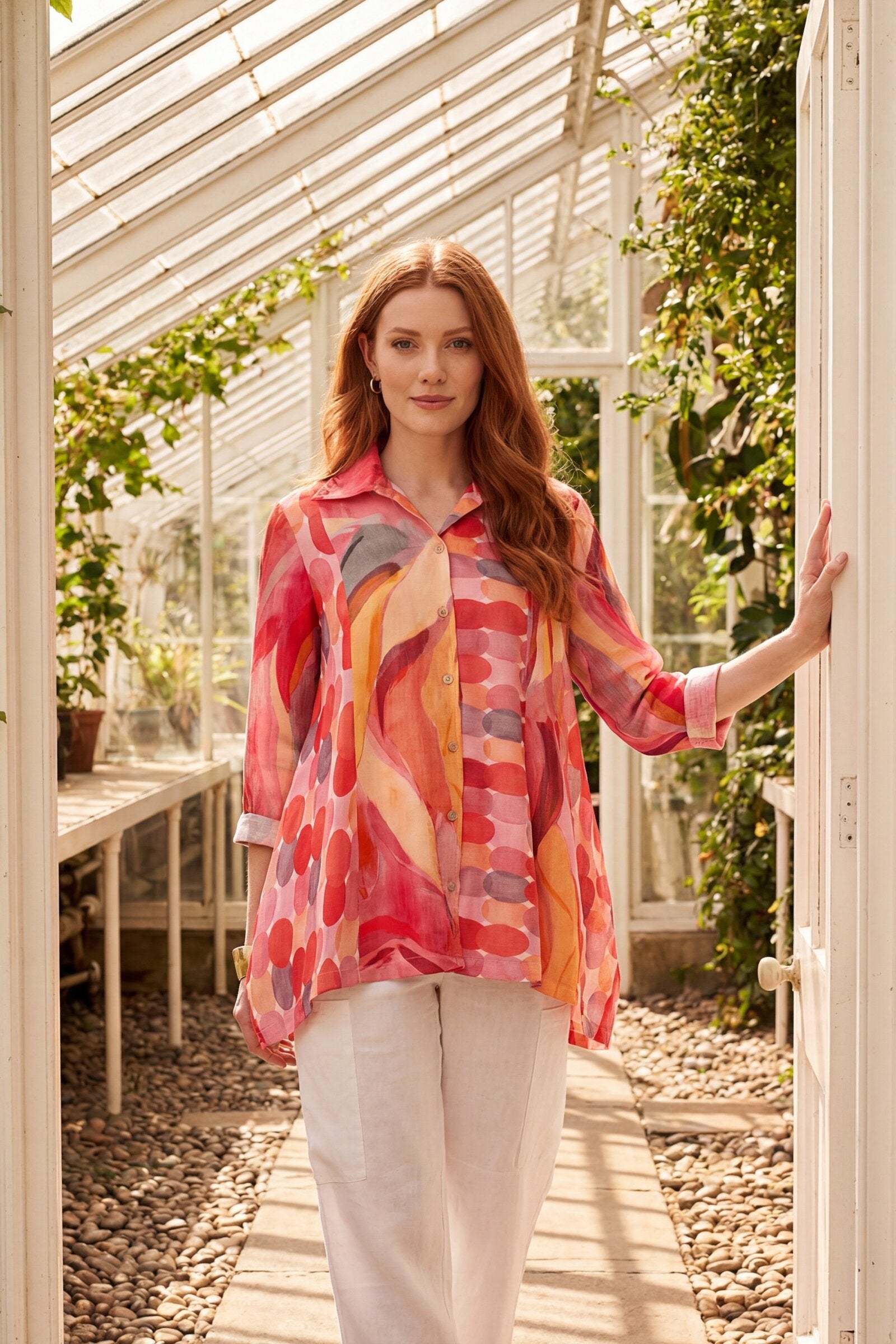 Fluid Linen Refresca Pieced Tunic