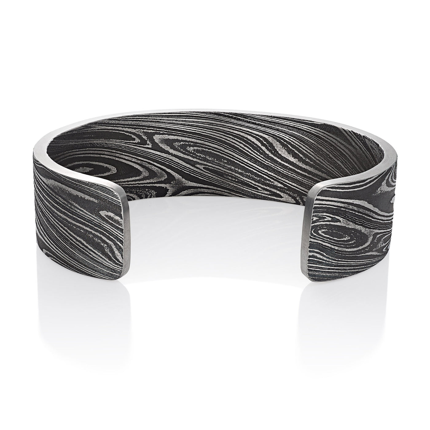 Damascus Oxidized Steel Cuff