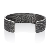 Damascus Oxidized Steel Cuff