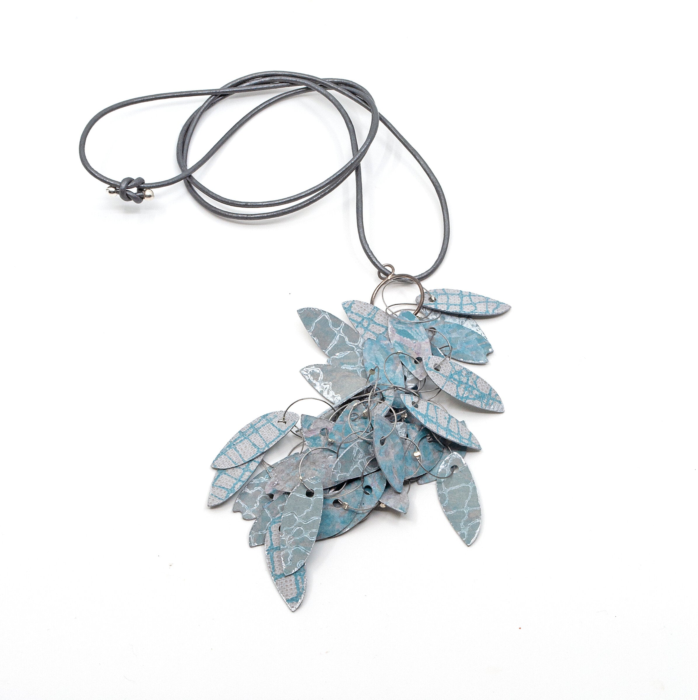 Printmaker's Leaf Pendant