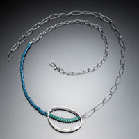 Onyx & Oval Necklace