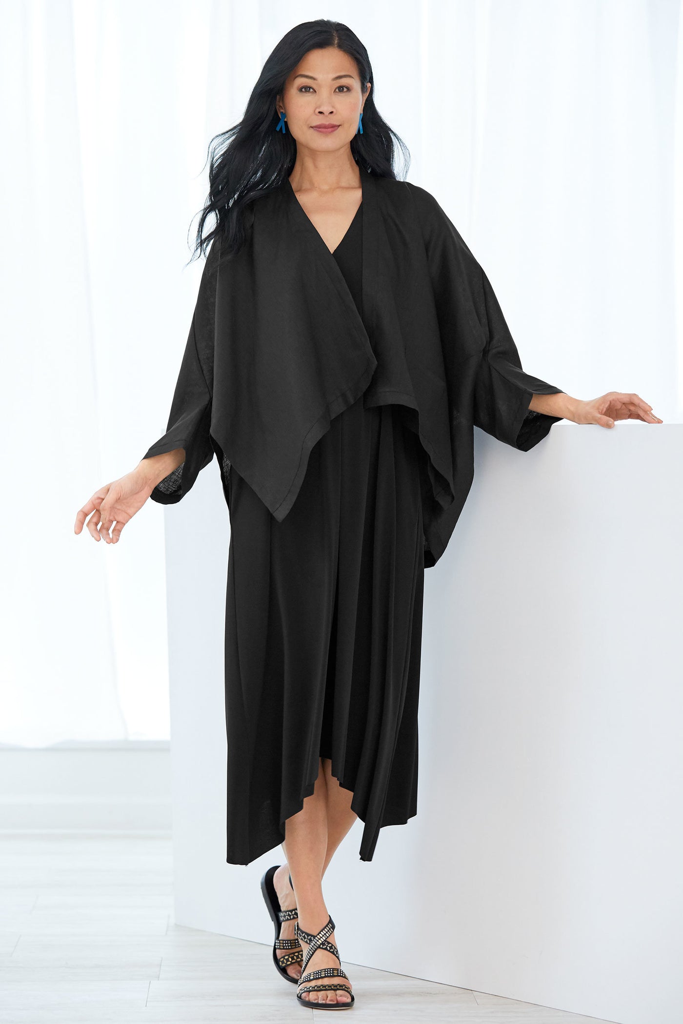 Double V-Neck Dress