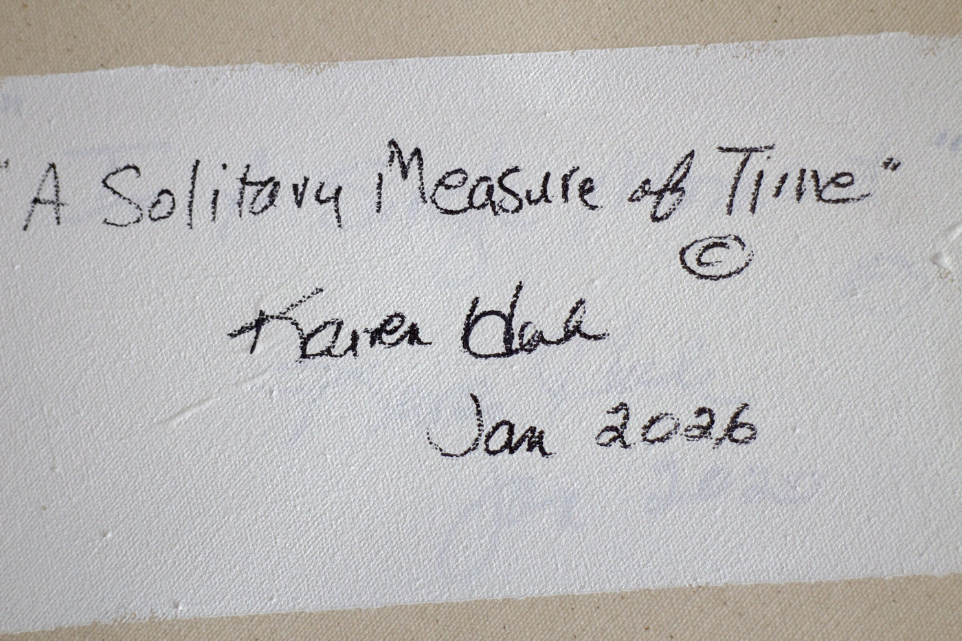 A Solitary Measurement of Time