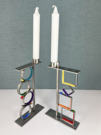 Stacked Shapes Circles Candleholder