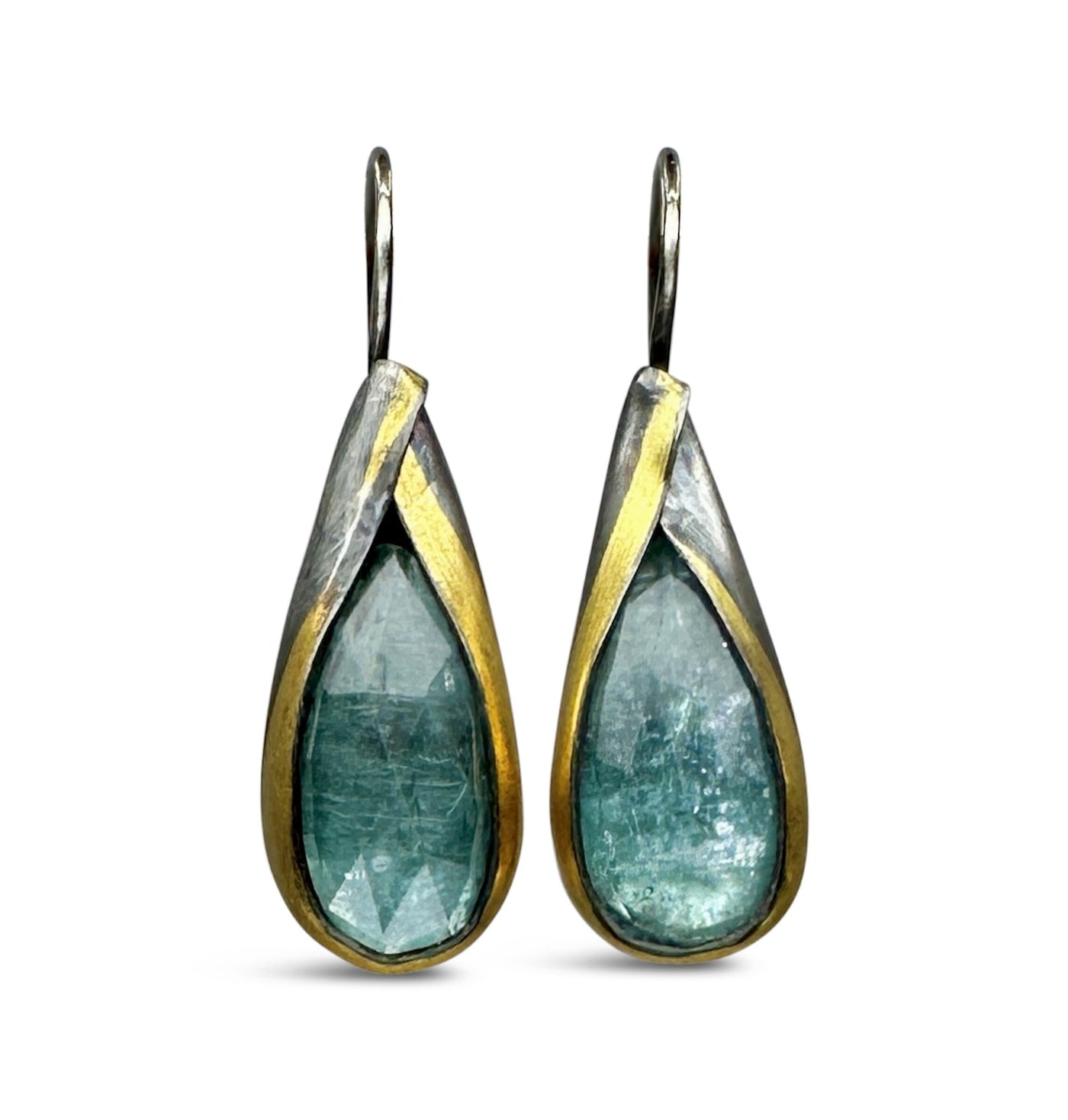 Long Teardrop Fold Earrings