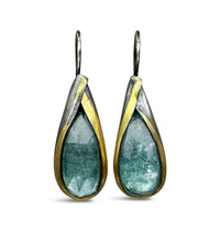 Long Teardrop Fold Earrings