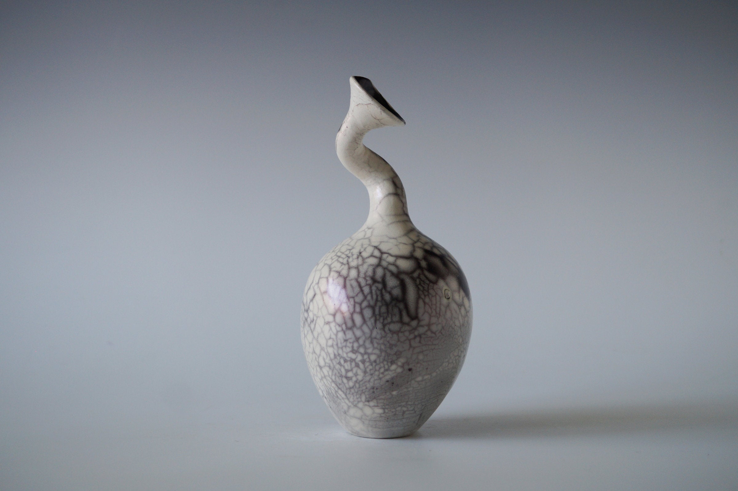 Ceramic Raku Vessel, Naked Raku Firing 13