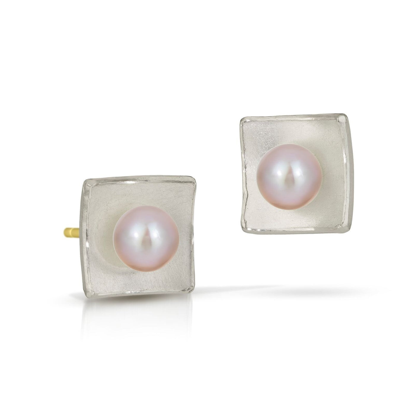 Natural Pearl, Large, 18k Gold Posts