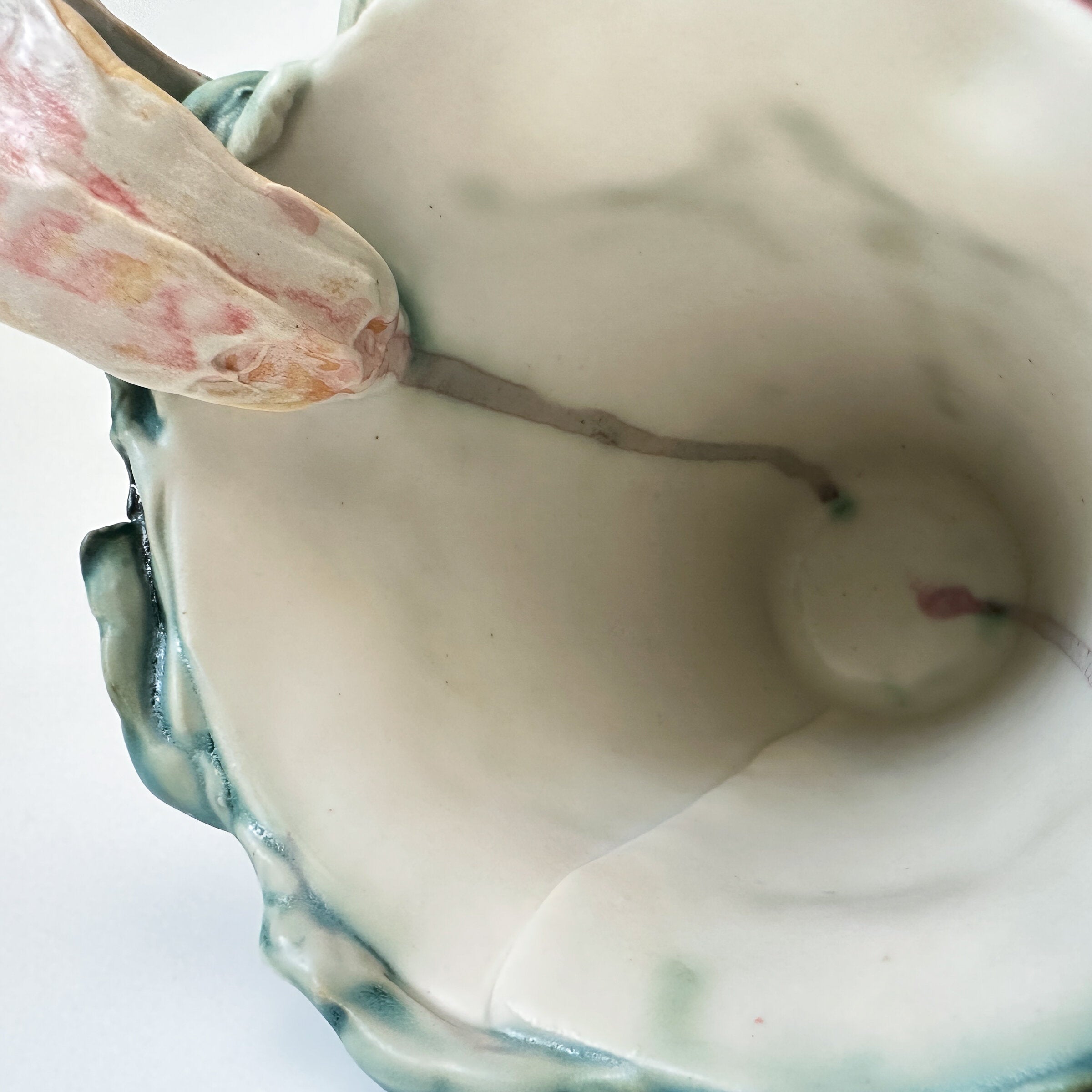 Green and Pink Romantic Vase