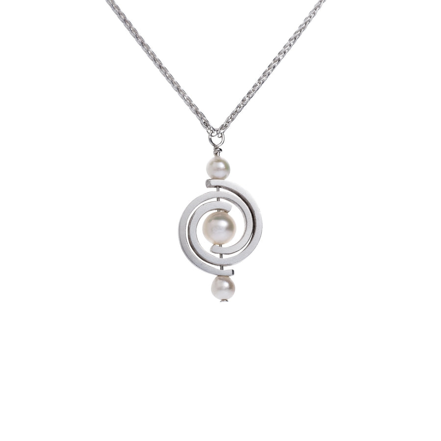 Orbits Single Petite Spiral Pendant