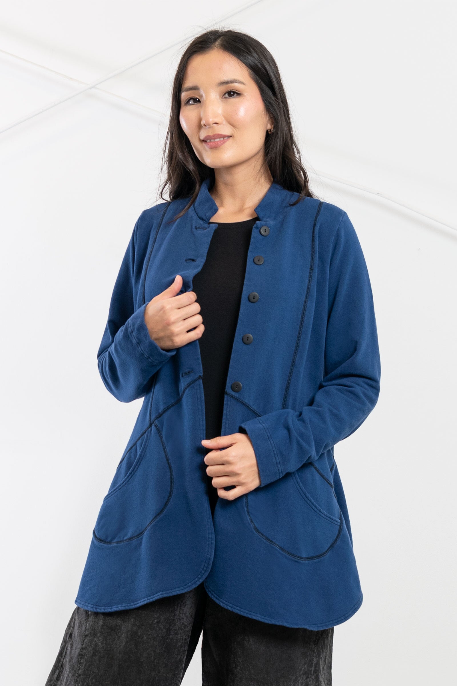 Fleece Peplum Jacket · Artful Home