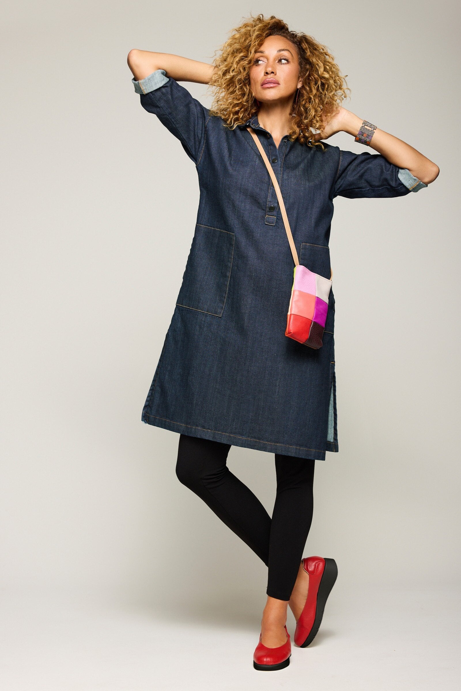 Denim Popover Tunic