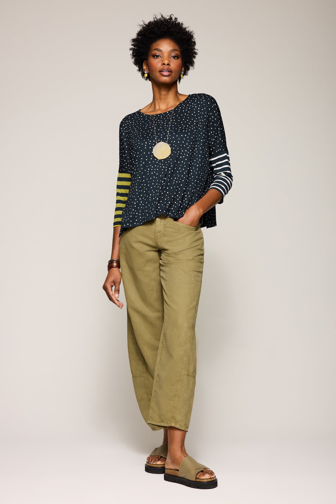 Dot Stripe Playful Tee